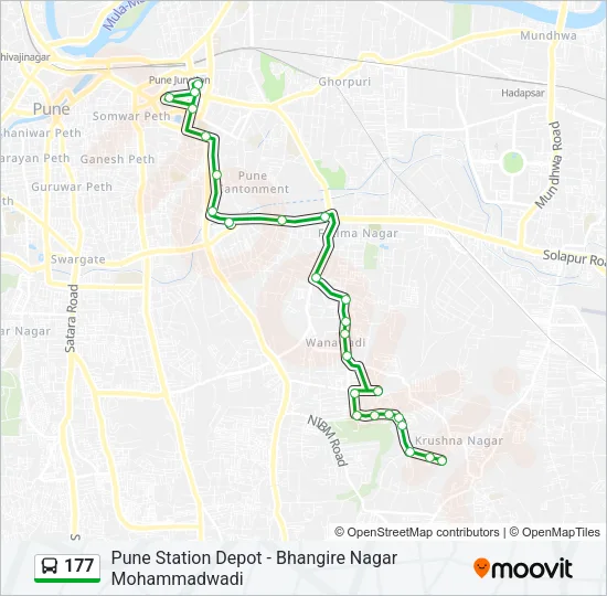 177 Bus Line Map