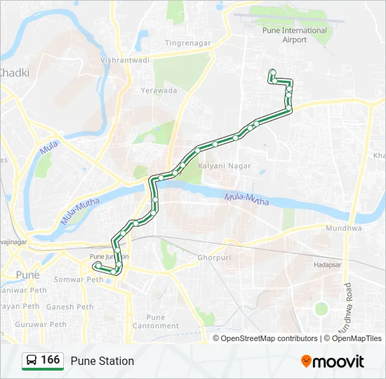 166 Bus Line Map