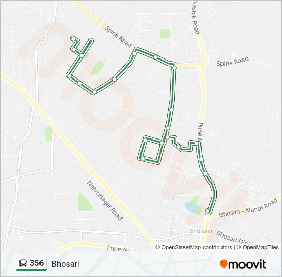 356 Bus Line Map