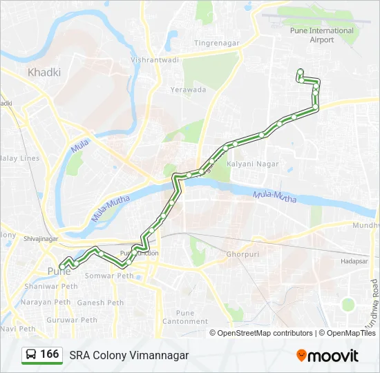 166 Bus Line Map