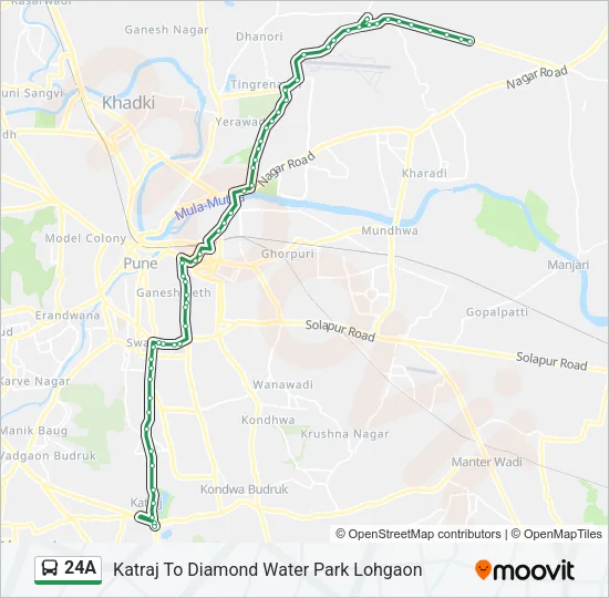 24A Bus Line Map
