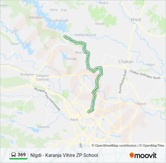 369 Bus Line Map