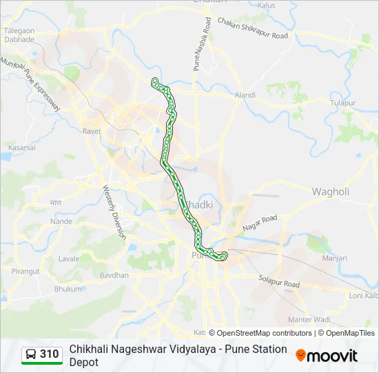310 Bus Line Map