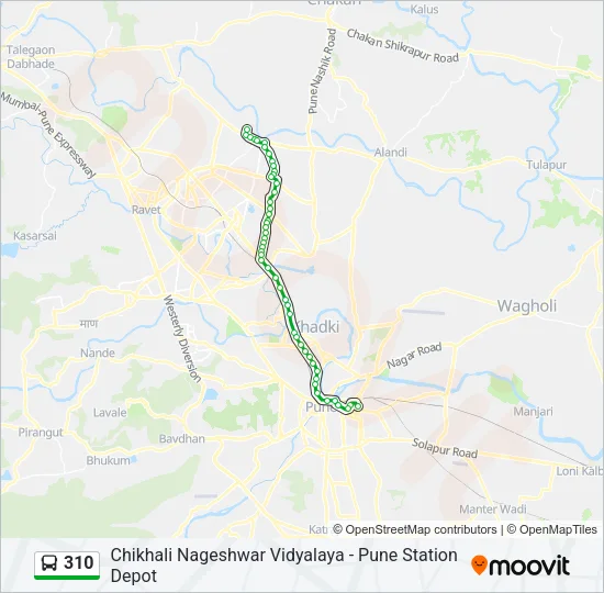 310 Bus Line Map