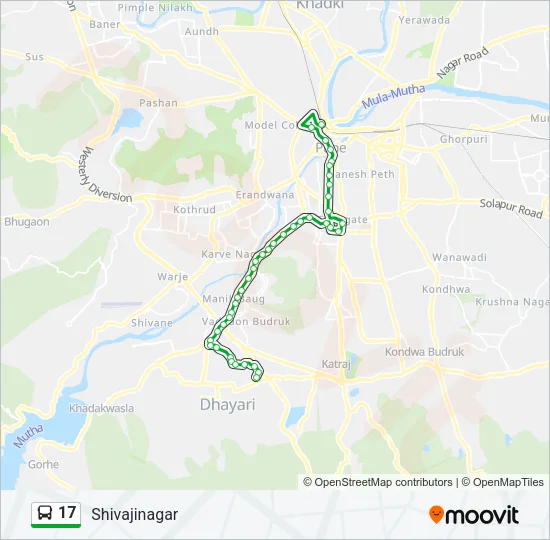 17 Bus Line Map