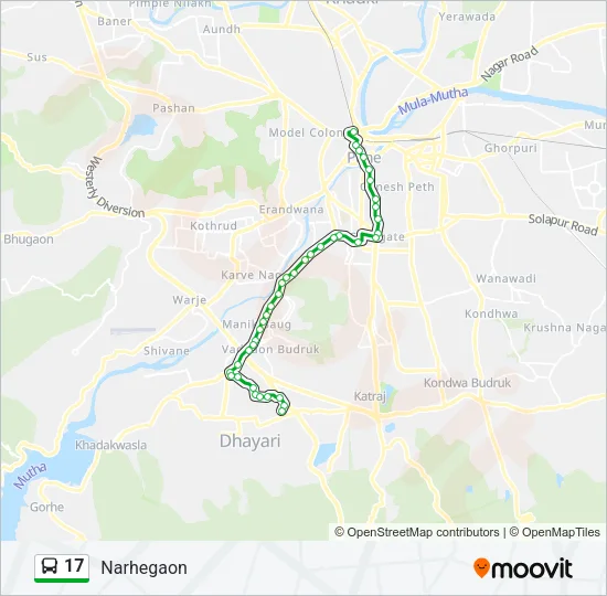 17 Bus Line Map