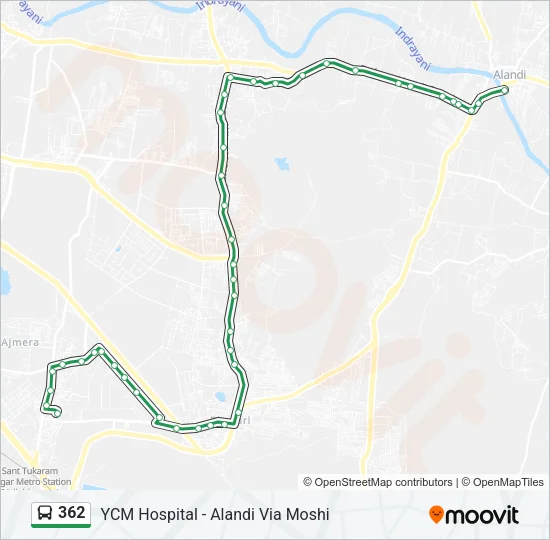 362 Bus Line Map