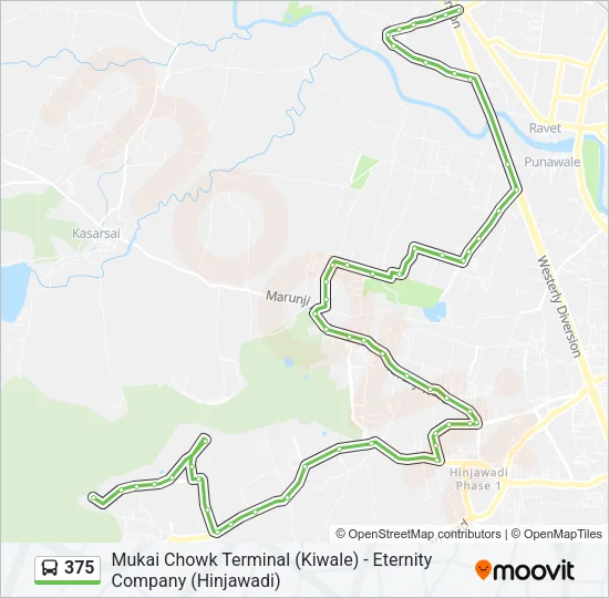 375 Bus Line Map