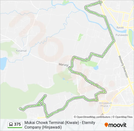 375 Bus Line Map