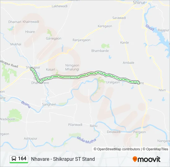 164 Bus Line Map