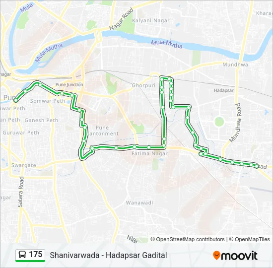 175 Bus Line Map