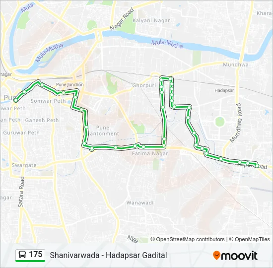 175 Bus Line Map