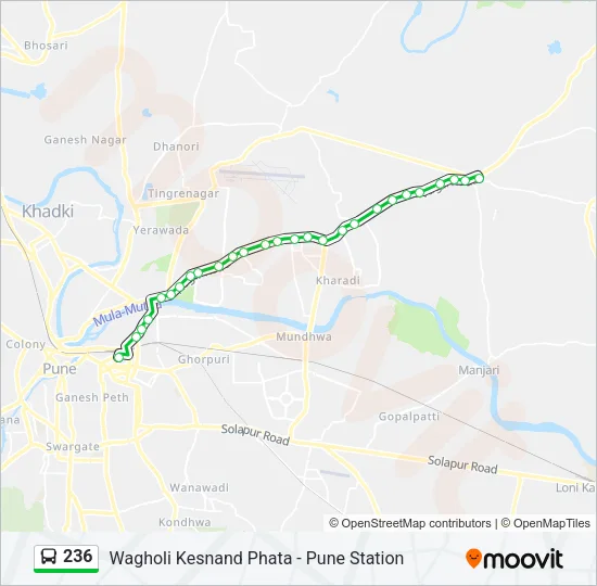 236 Bus Line Map