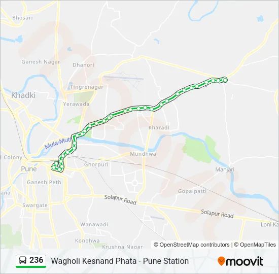236 Bus Line Map