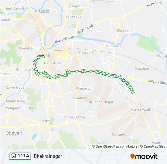 111a Route Schedules Stops Maps Bhekrainagar Updated 