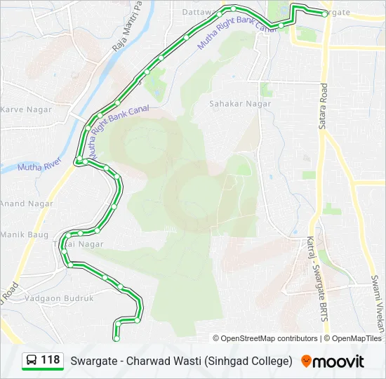 118 Bus Line Map
