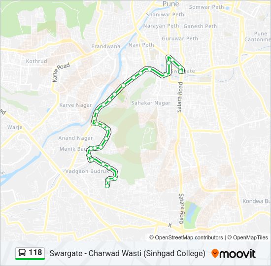 118 Bus Line Map