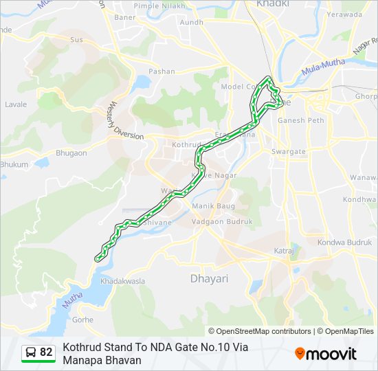 82 Bus Line Map