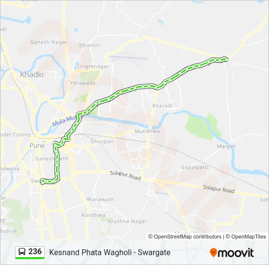 236 Bus Line Map