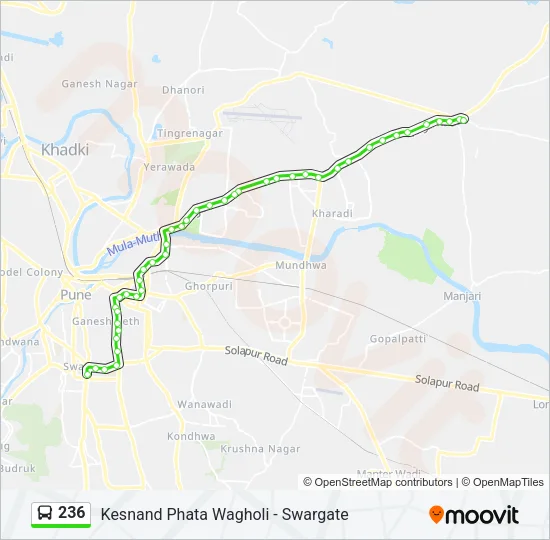 236 Bus Line Map