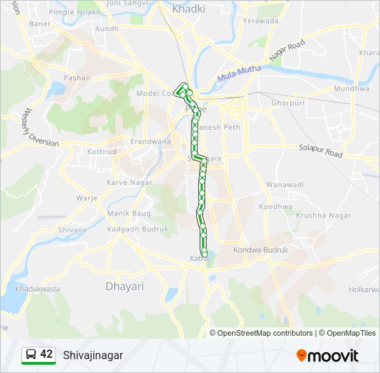 42 Bus Line Map