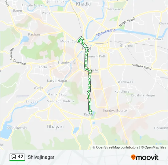 42 Bus Line Map