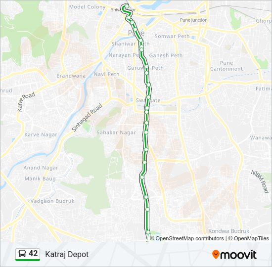 42 Bus Line Map