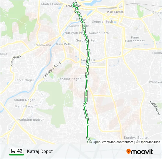 42 Bus Line Map