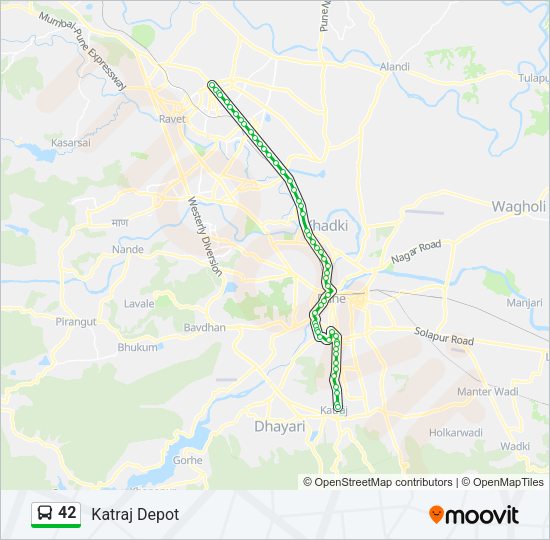 42 Bus Line Map