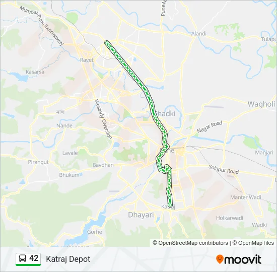42 Bus Line Map