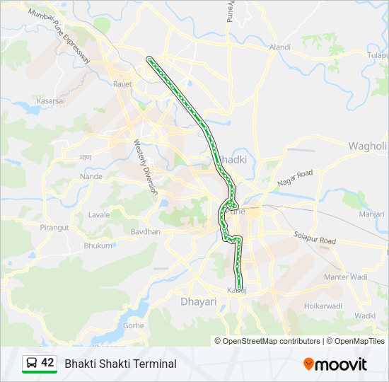 42 Route Schedules Stops Maps Bhakti Shakti Terminal Updated 