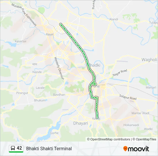 42 Bus Line Map