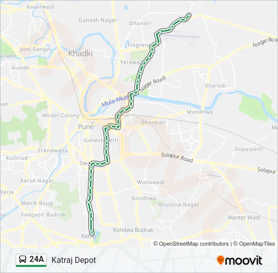 24A Bus Line Map
