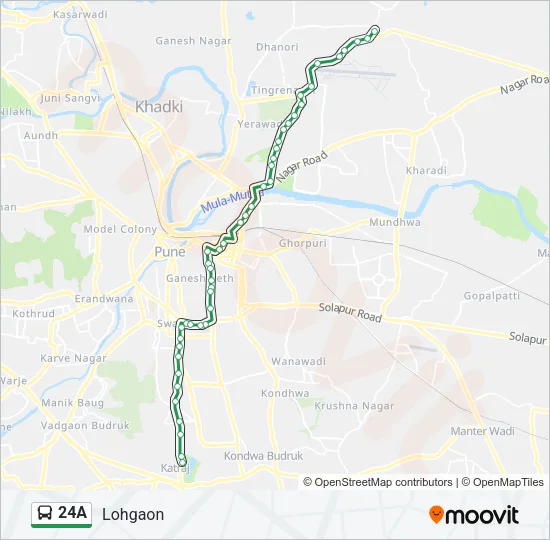 24A Bus Line Map