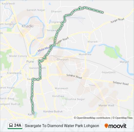 24A Bus Line Map