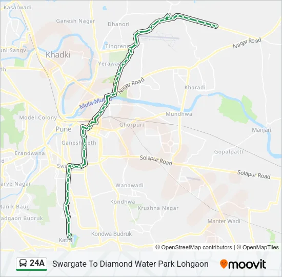 24A Bus Line Map