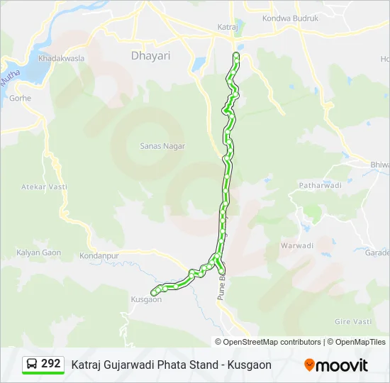 292 Bus Line Map