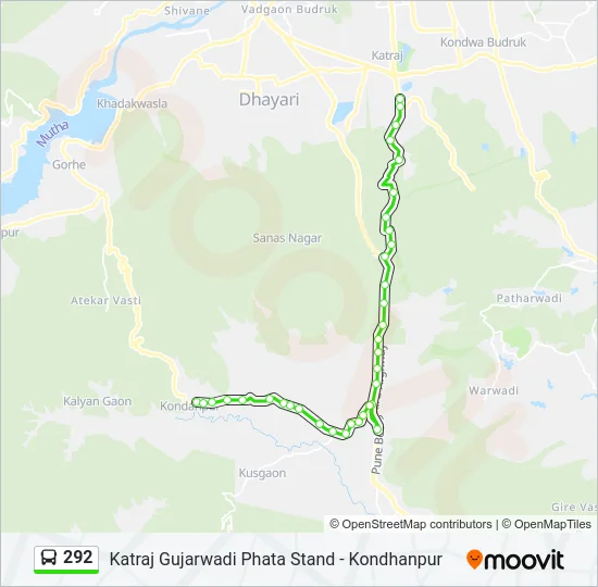 292 Bus Line Map