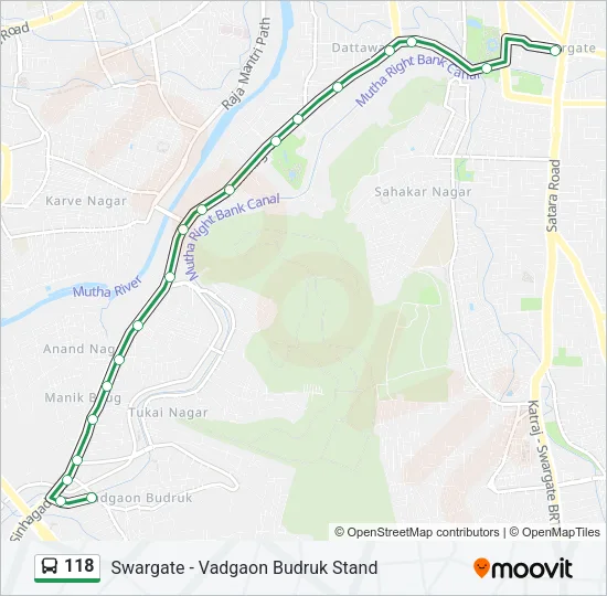 118 Bus Line Map