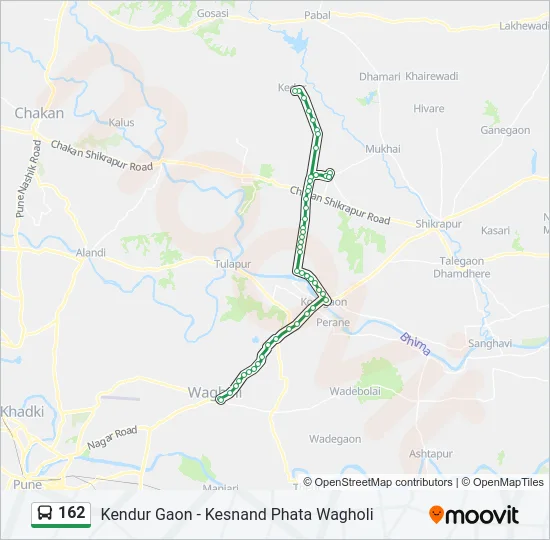 162 Bus Line Map