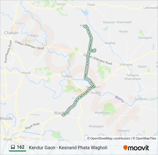 162 Bus Line Map