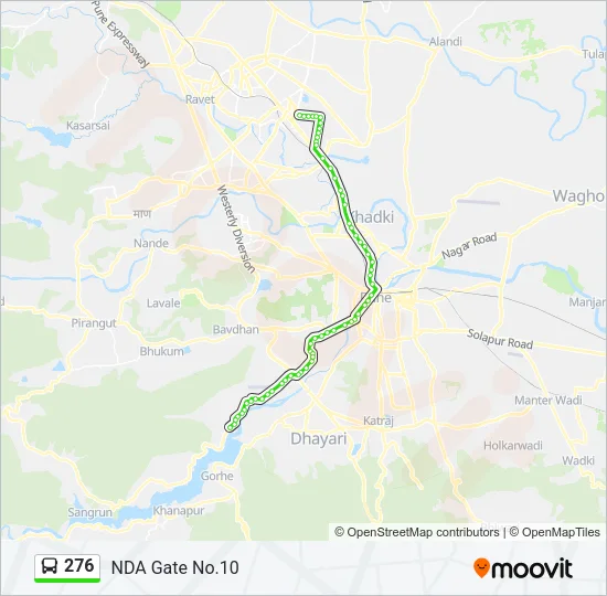 276 Bus Line Map