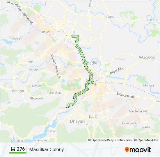 276 Bus Line Map