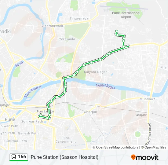 166 Bus Line Map