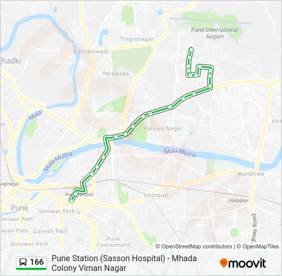166 Bus Line Map