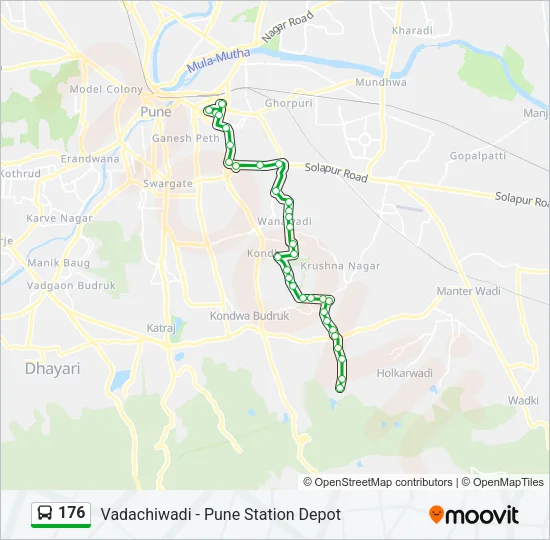 176 Bus Line Map