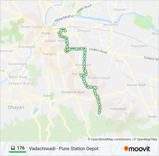 176 Bus Line Map