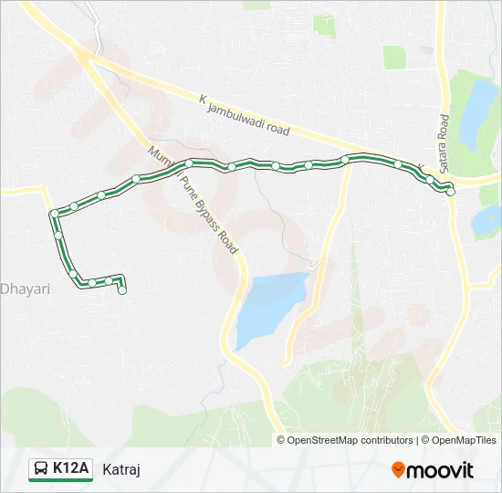 K12A Bus Line Map
