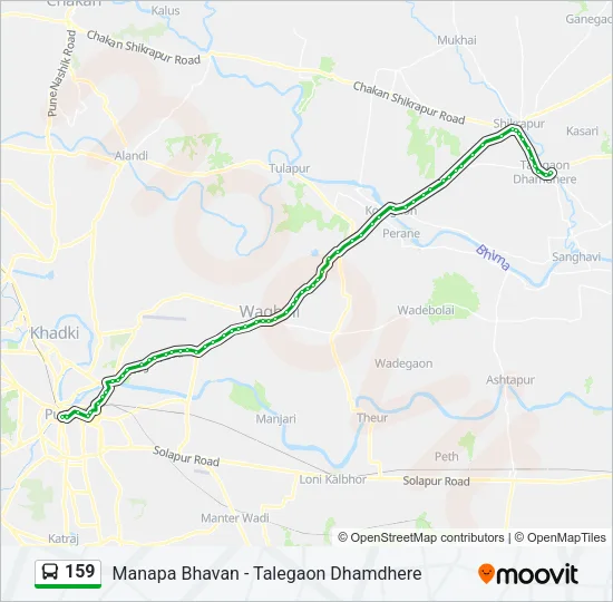 159 Bus Line Map