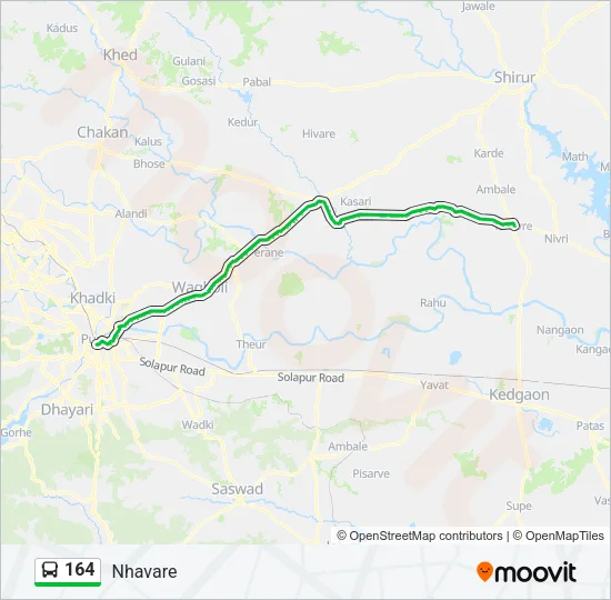 164 Bus Line Map